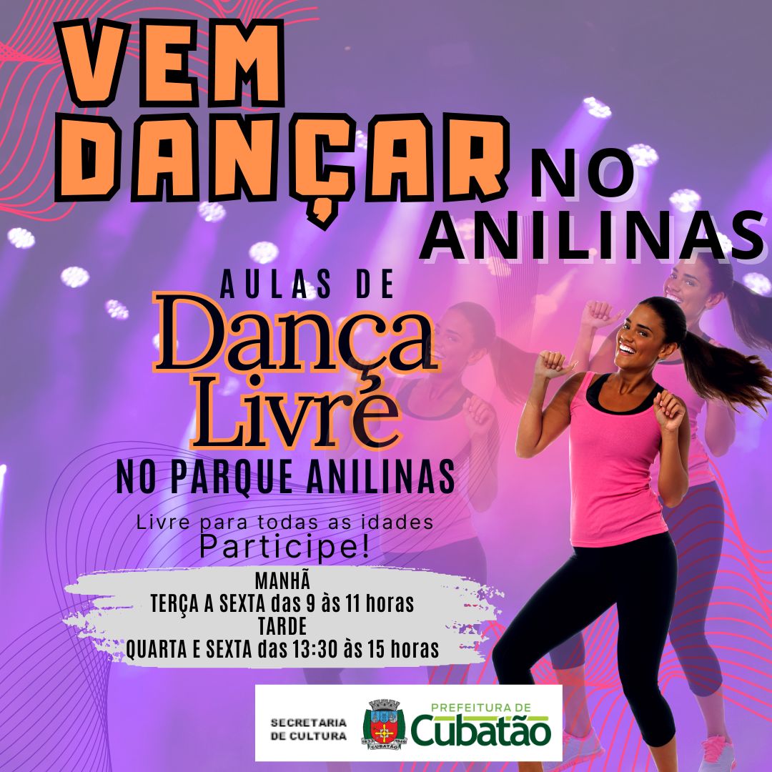 Programação de férias continua no Anilinas com o ‘Vem Dançar no Parque’, nas manhãs de terça à sexta-feira.