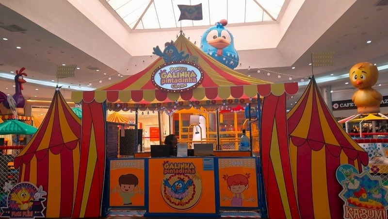 Galinha Pintadinha Circus: atração inédita na região  encanta crianças no Litoral Plaza Praia Grande.
